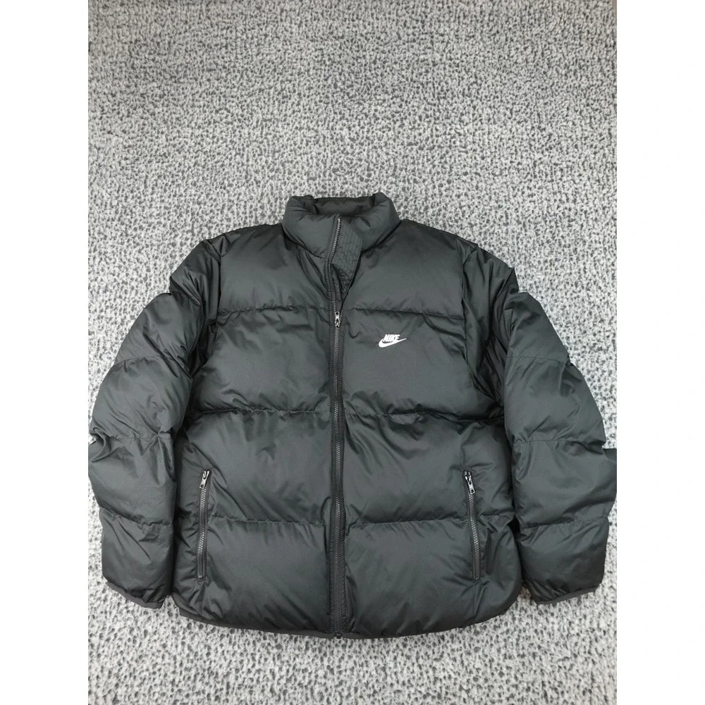 Nike Puffer Jacket Mens Large Black FB7368-010 PrimaLoft Ripstop Hoodless